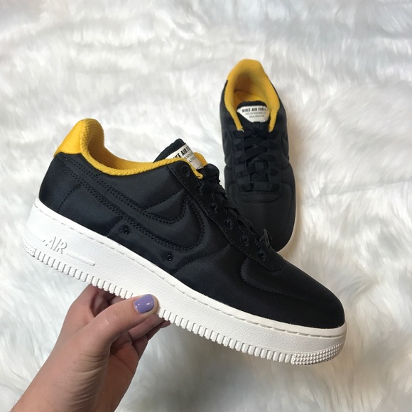 Nike Shoes - Nike Air Force 1 Black/Yellow NEW
